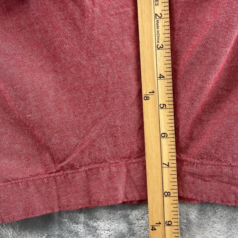 J.Crew Gramercy Mens 35‎ Red Heather Cotton Chino Shorts Preppy Casual